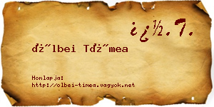 Ölbei Tímea névjegykártya